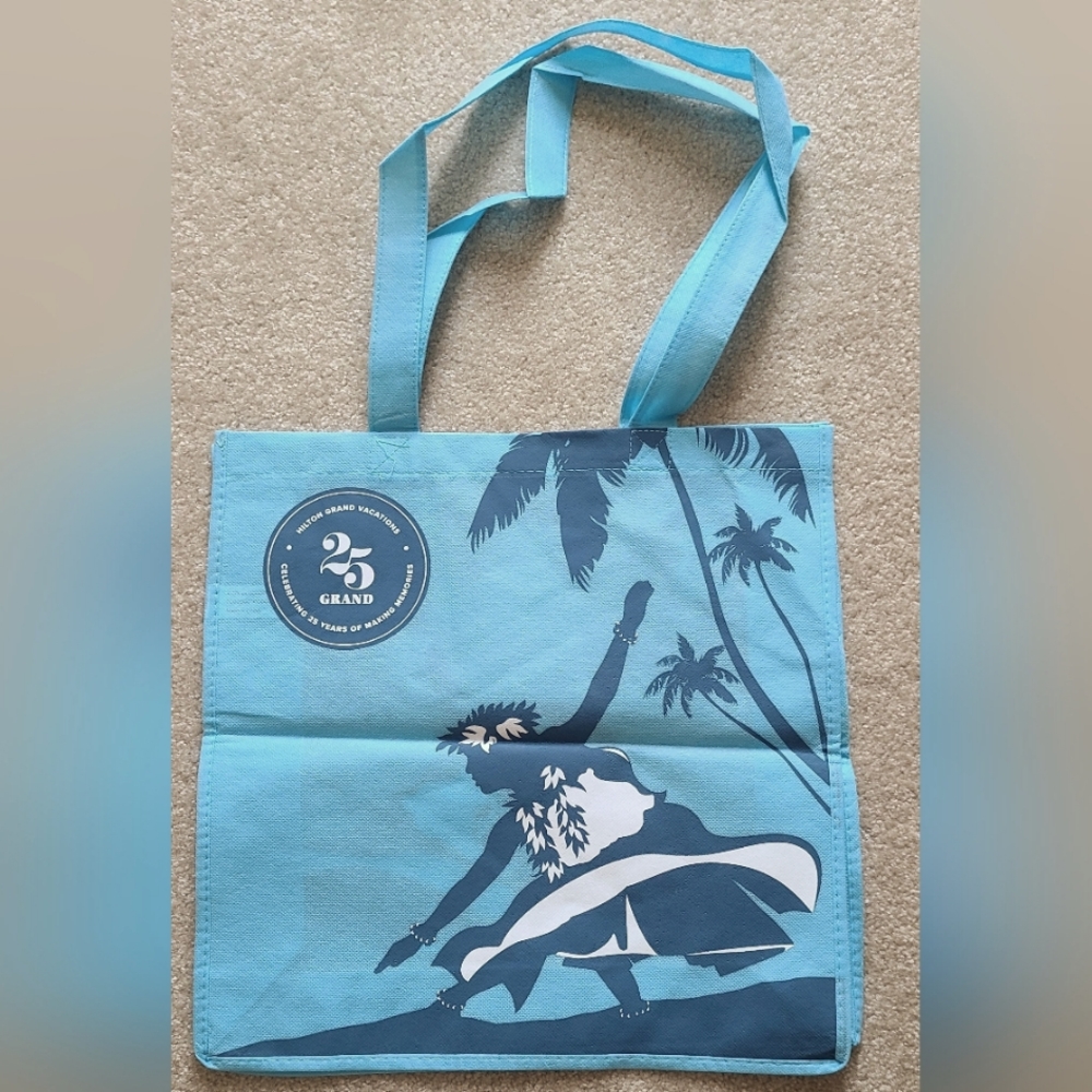 Hilton 25 Years Grand Vacations Hawaii shopping tote New